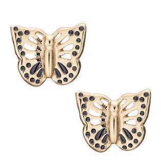Christina Collect 925 sterling silver Butterflies small gilded butterflies, model 671-G26